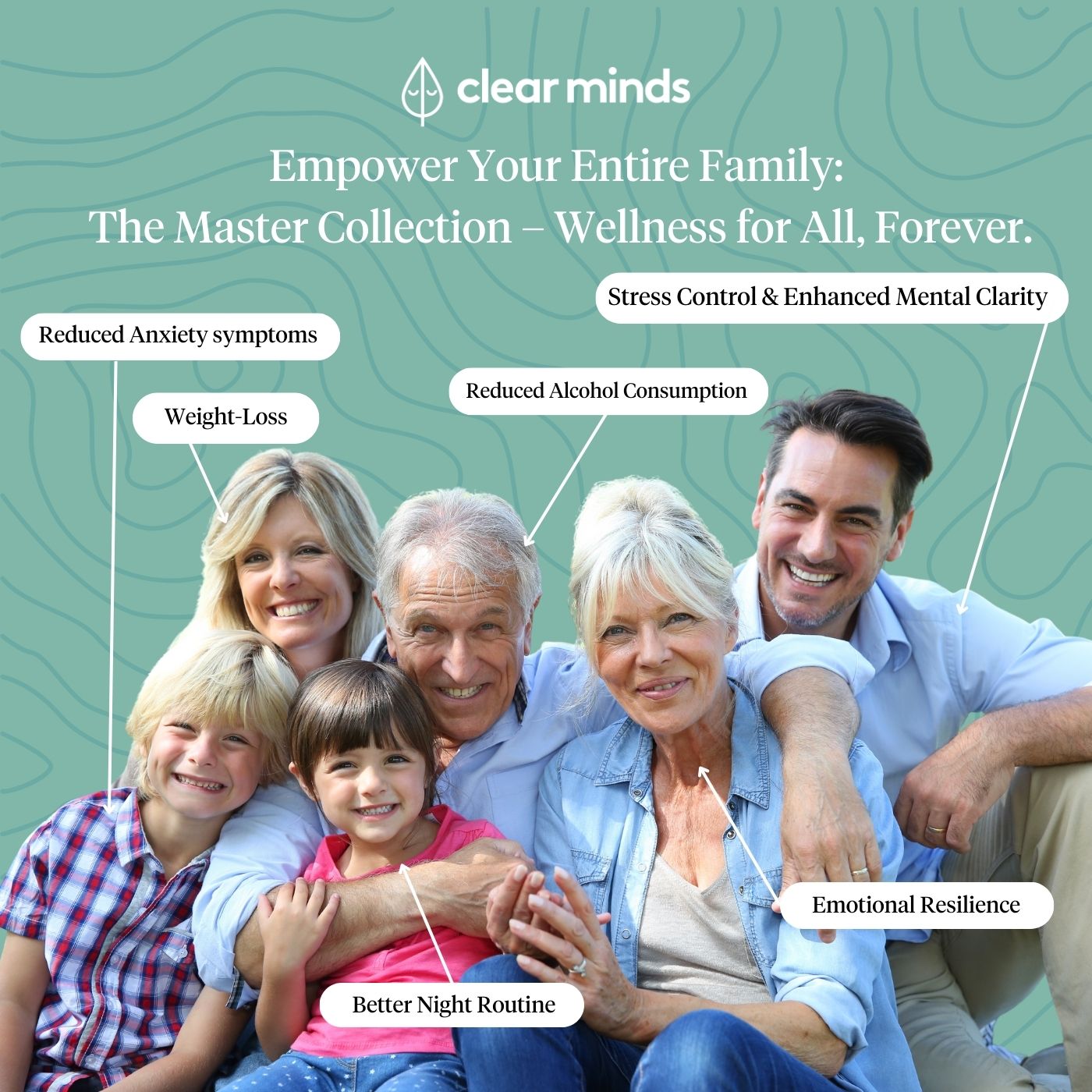Master Collection Hypnotherapy - Lifetime All Access Family Package (200+ Sessions) - Clearmindshypnotherapy