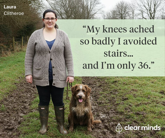“My knees ached so badly I avoided stairs… and I’m only 36.”