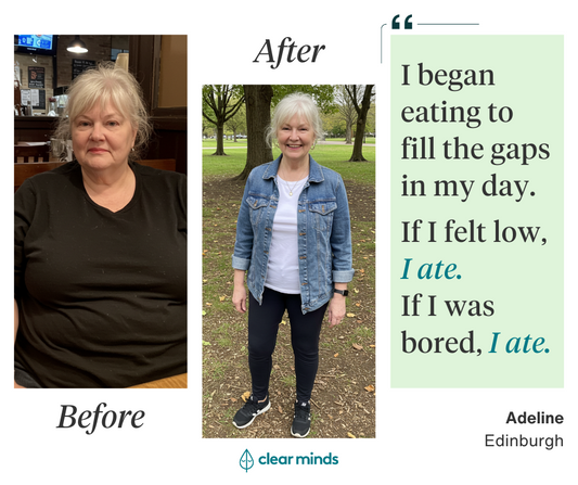"I began eating to fill the gaps in my day. If I felt low, I ate. If I was bored, I ate."