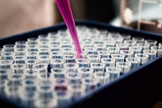 Scientist examining cellular and genetic data representing the link between hypnotherapy and epigenetic change