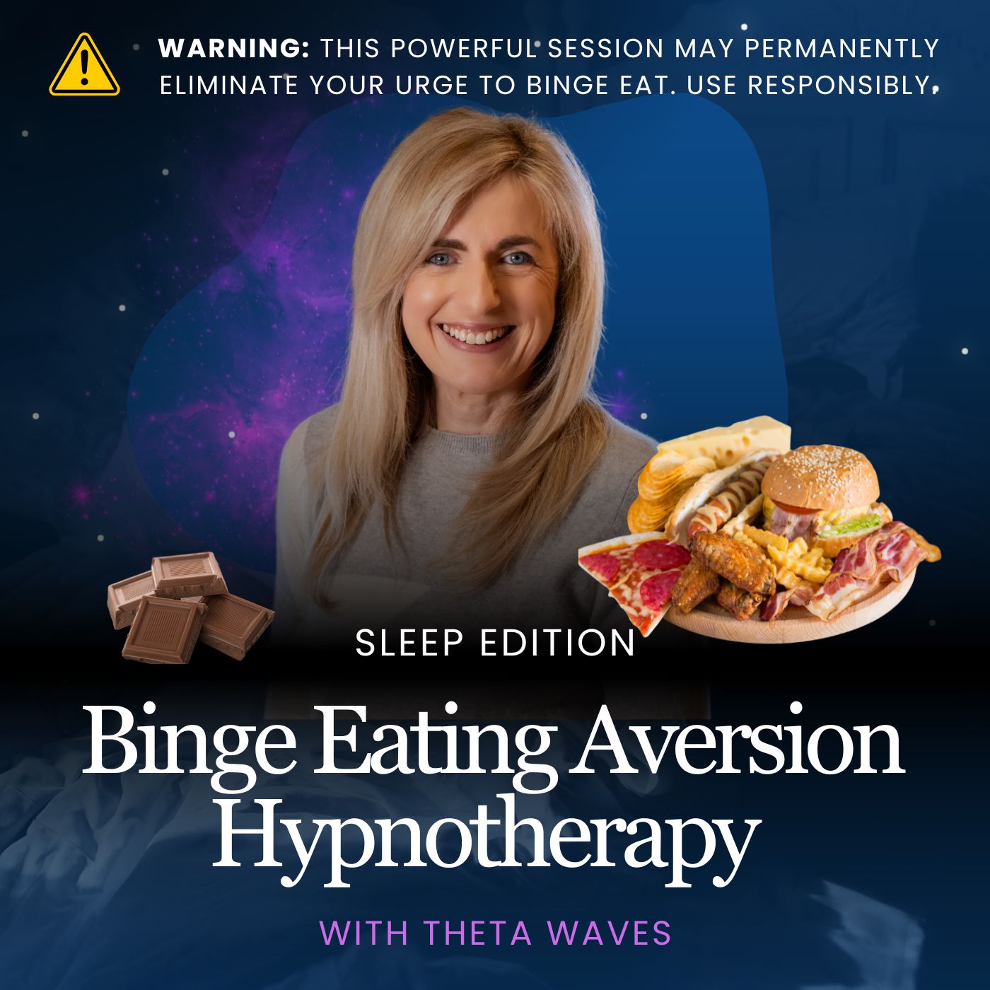 Binge Eating Aversion Hypnotherapy | Sleep Edition | (NEW FOR 2025)